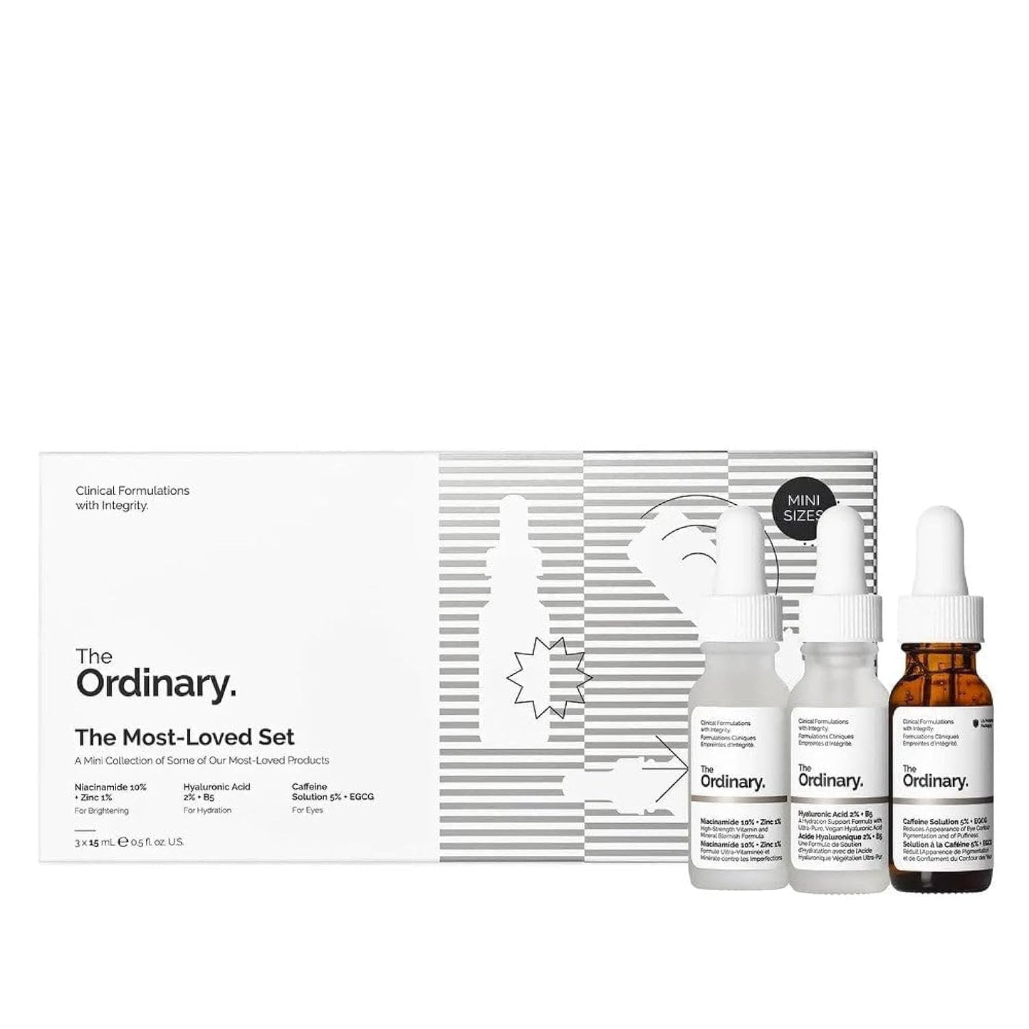 THE ORDINARY KIT NIACINAMIDA+ACIDO HIALURONICO+CAFEINA